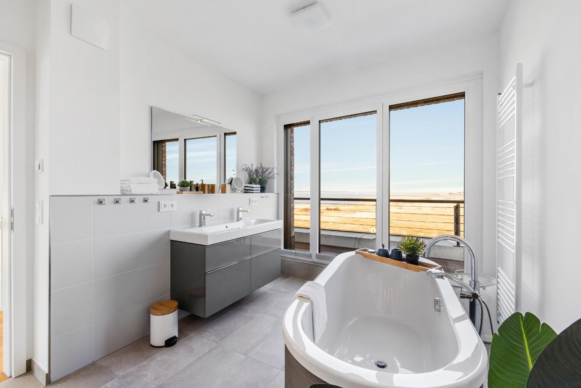 Neu Villa King Erste Lage, Dachterrasse, Meerblick, Carport, Kamin, Sauna, Terrasse, Aussenrolllaeden Olpenitz Buitenkant foto