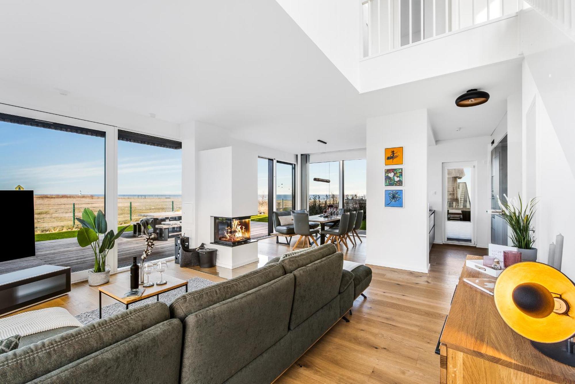 Neu Villa King Erste Lage, Dachterrasse, Meerblick, Carport, Kamin, Sauna, Terrasse, Aussenrolllaeden Olpenitz Buitenkant foto