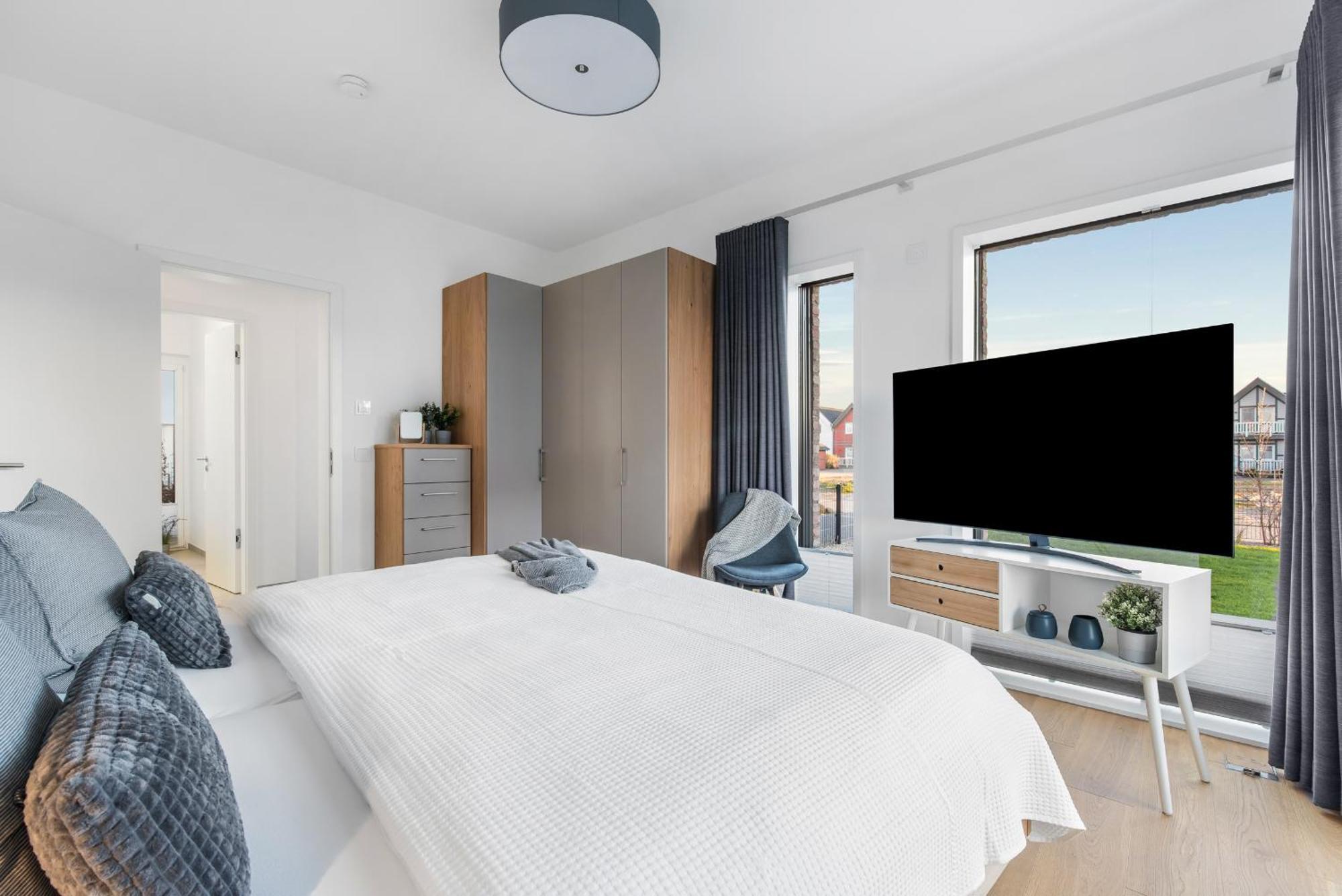 Neu Villa King Erste Lage, Dachterrasse, Meerblick, Carport, Kamin, Sauna, Terrasse, Aussenrolllaeden Olpenitz Buitenkant foto