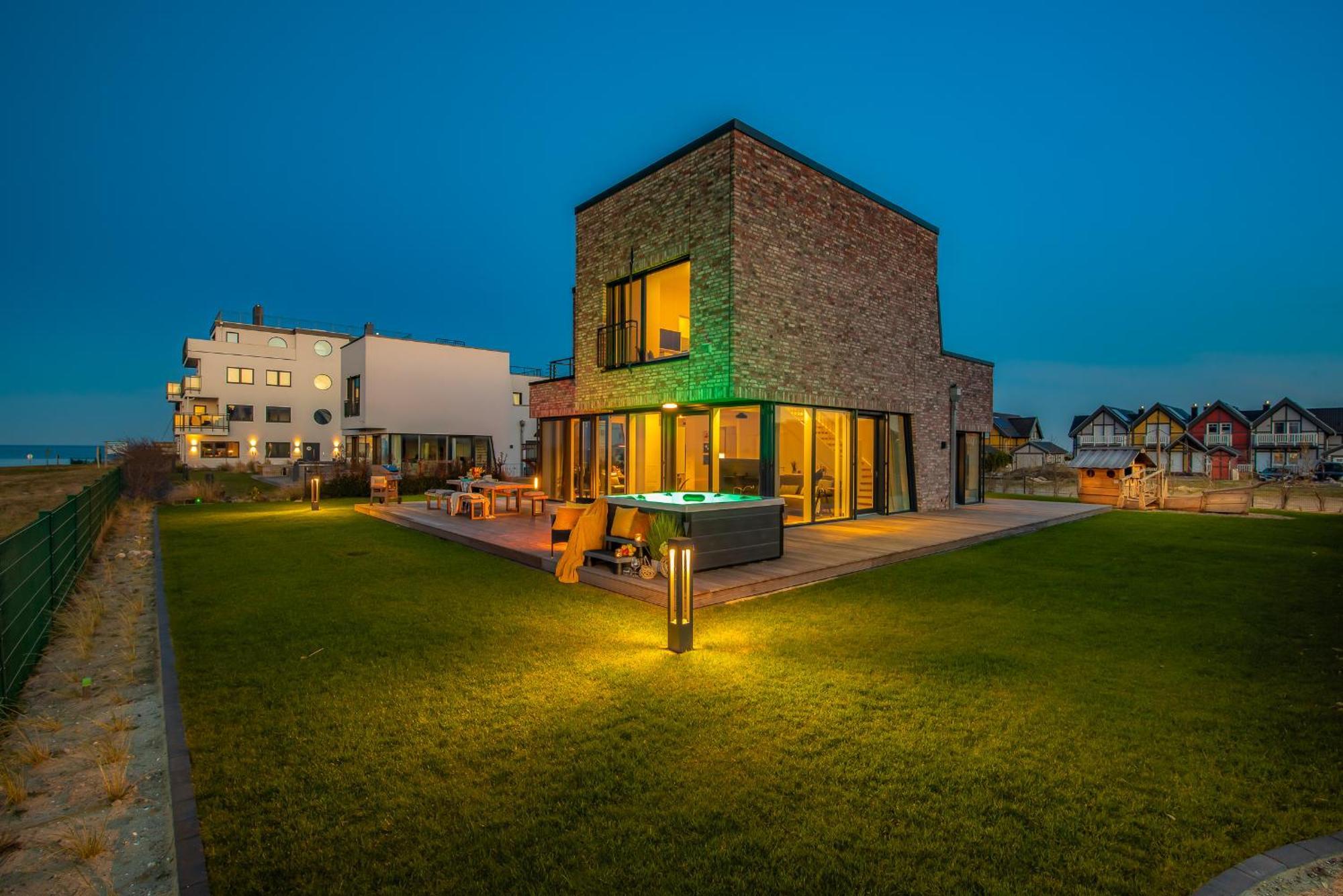 Neu Villa King Erste Lage, Dachterrasse, Meerblick, Carport, Kamin, Sauna, Terrasse, Aussenrolllaeden Olpenitz Buitenkant foto