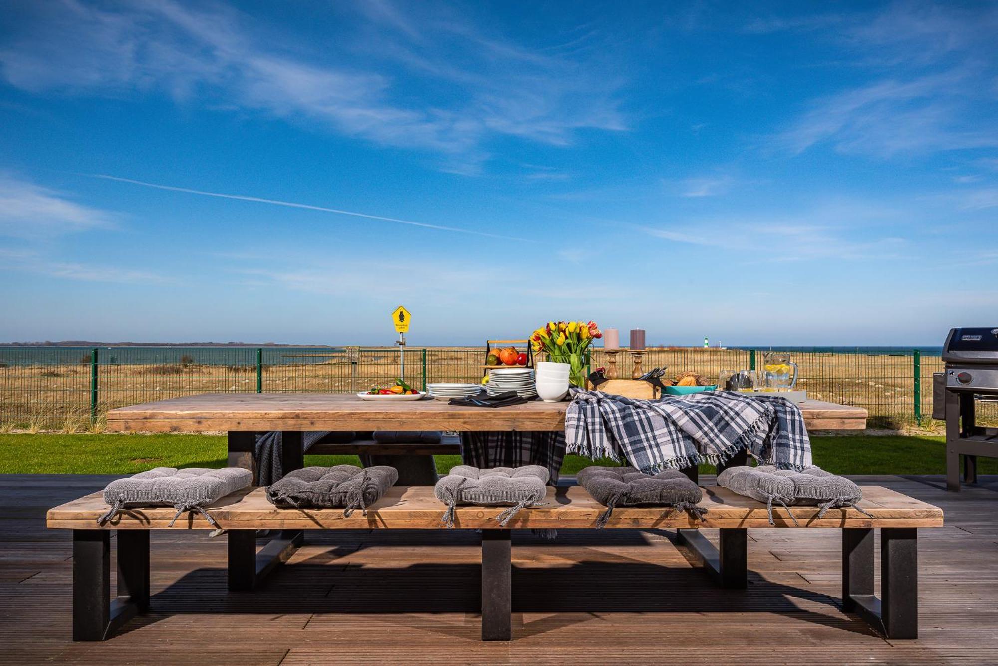 Neu Villa King Erste Lage, Dachterrasse, Meerblick, Carport, Kamin, Sauna, Terrasse, Aussenrolllaeden Olpenitz Buitenkant foto