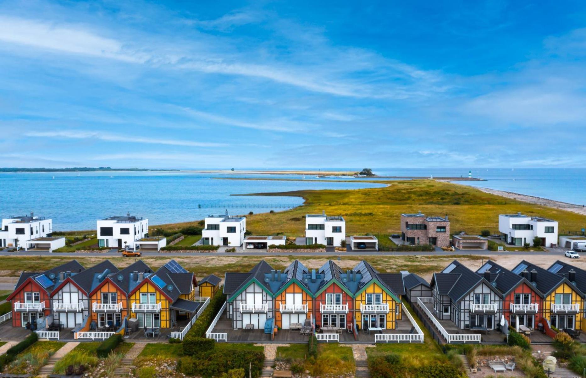 Neu Villa King Erste Lage, Dachterrasse, Meerblick, Carport, Kamin, Sauna, Terrasse, Aussenrolllaeden Olpenitz Buitenkant foto